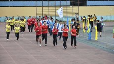 bat365在线官网平台护理学院、广西中医学校“宝娜杯”第六届学生田径运动会暨教职工全民健身运动会隆重召开