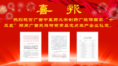 【喜讯】制药厂获得国家“十三五”期间民族特需商品（民族药）定点生产企业认定