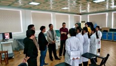戴铭副校长看望即将参加首届全国中医大学生临床能力大赛的师生