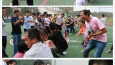 我校举行教职工拔河比赛